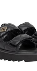 NEW ALICANTE PADDED CRNE SANDALE  - 2