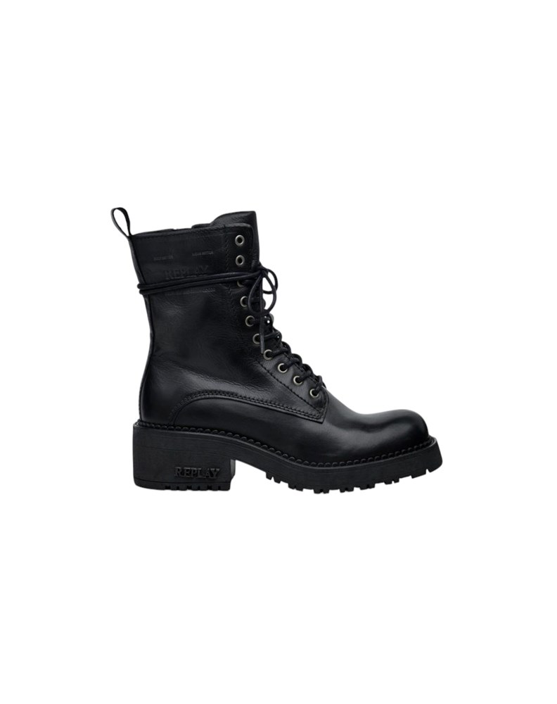 Replay RAVEN BOOT LA CRNE KOŽNE ČIZME  - 1
