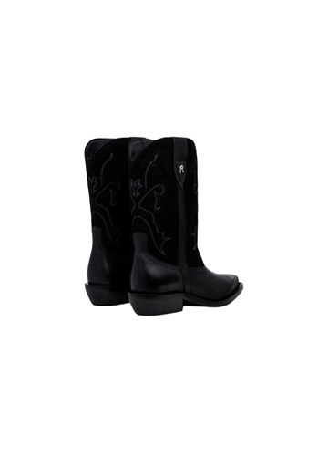 Replay VIOLET TEXAN BLACK KOŽNE ČIZME U CRNOJ BOJI - 3