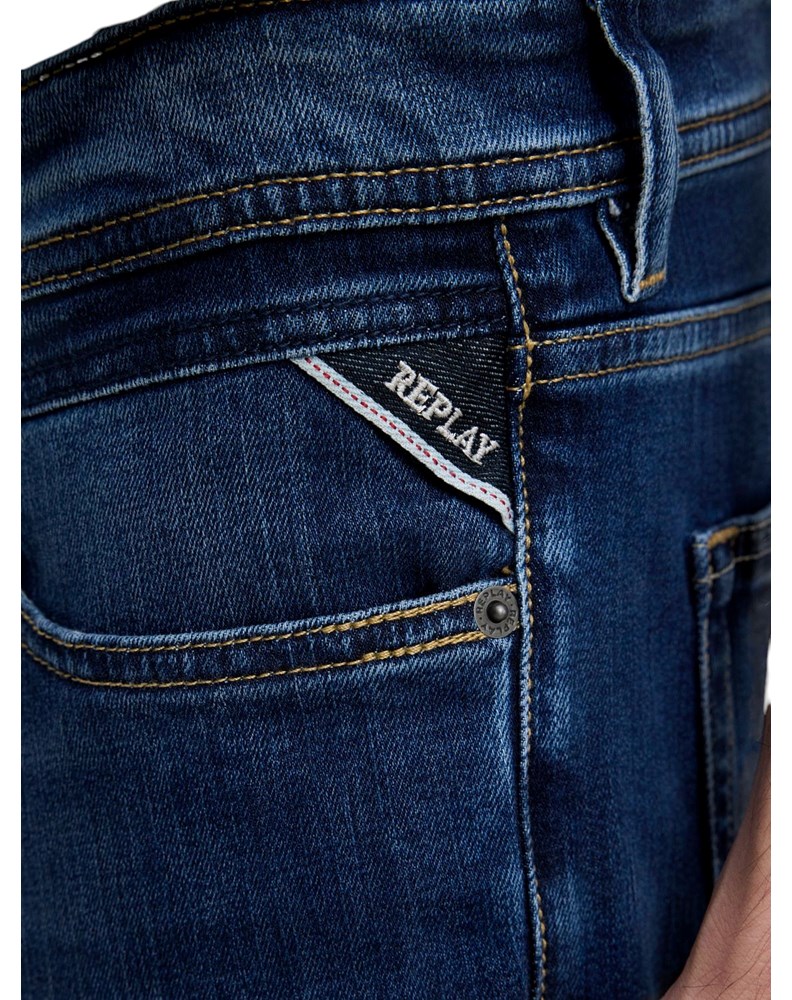 Replay GROVER STRAIGHT-FIT KRATKE JEANS HLAČE M1072  685 192 - 6