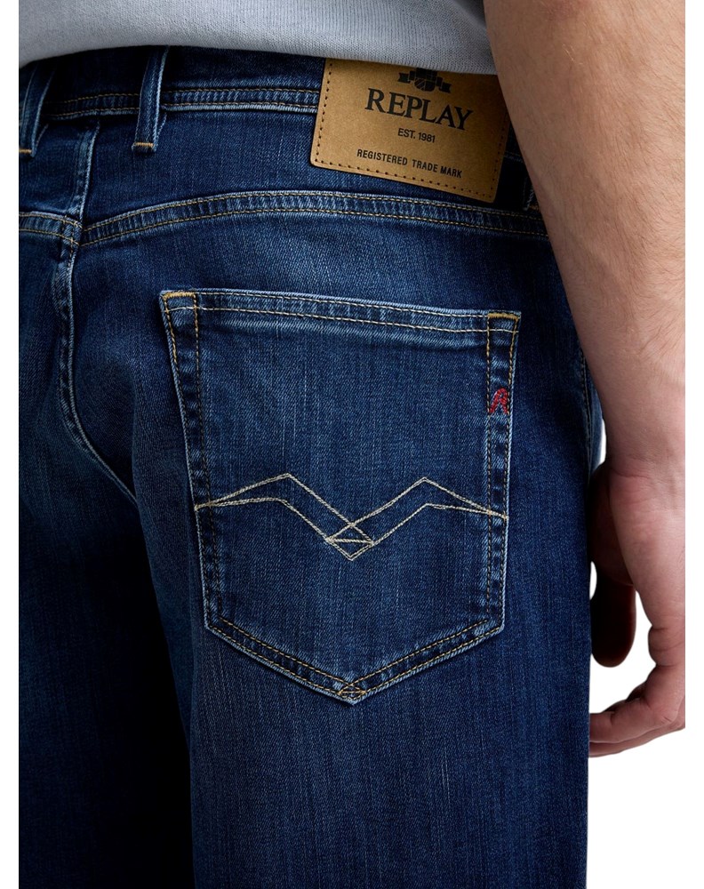 Replay GROVER STRAIGHT-FIT KRATKE JEANS HLAČE M1072  685 192 - 7