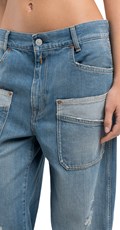 JEANS HLAČE S PODEROTINAMA W8166A 878 895 - 4