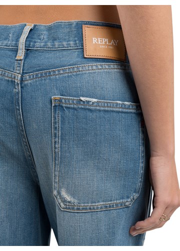 Replay JEANS HLAČE S PODEROTINAMA W8166A 878 895 - 5