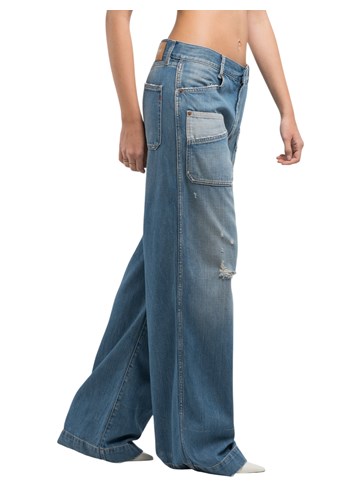 Replay JEANS HLAČE S PODEROTINAMA W8166A 878 895 - 6