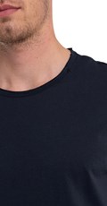 JEDNOBOJNA PLAVA MAJICA S MINI LOGOM - 4