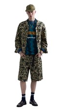 REPLAY INC. UNISEX KRATKE HLAČE S CAMO UZORKOM  - 1