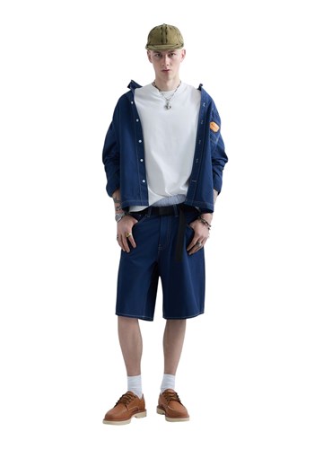 Replay REPLAY INC. UNISEX STRAIGHT FIT KRATKE TRAPER HLAČE  - 1