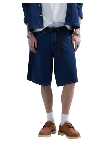 Replay REPLAY INC. UNISEX STRAIGHT FIT KRATKE TRAPER HLAČE  - 2