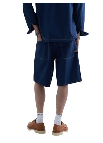 Replay REPLAY INC. UNISEX STRAIGHT FIT KRATKE TRAPER HLAČE  - 3