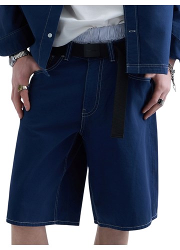Replay REPLAY INC. UNISEX STRAIGHT FIT KRATKE TRAPER HLAČE  - 6