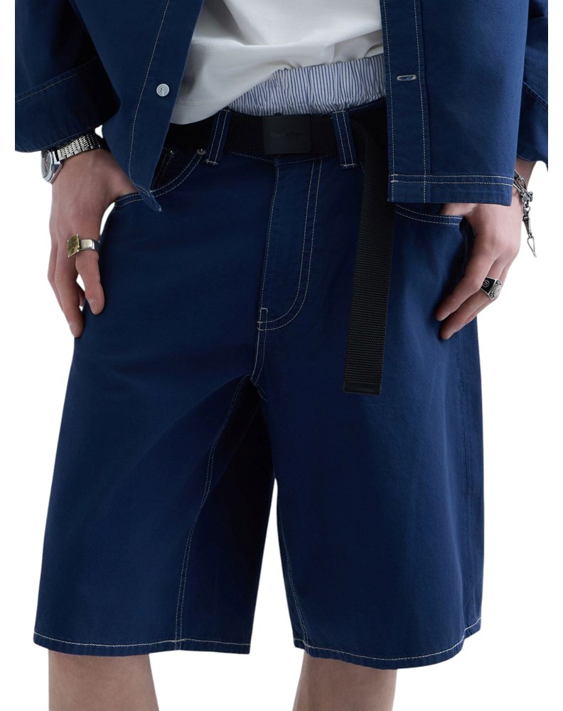 Replay REPLAY INC. STRAIGHT FIT KRATKE TRAPER HLAČE  - 6