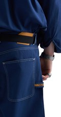 REPLAY INC. UNISEX STRAIGHT FIT KRATKE TRAPER HLAČE  - 7