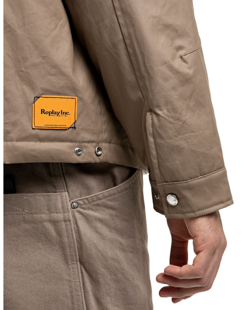 Replay REPLAY INC. UNISEX MILLER JAKNA OD VOŠTANOG PAMUKA S VINTAGE DETALJIMA - 5