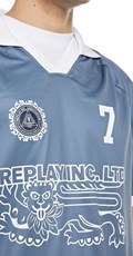 REPLAY INC. UNISEX RETRO JERSEY MAJICA S LAVLJIM GRBOM - 3