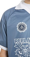 REPLAY INC. UNISEX RETRO JERSEY MAJICA S LAVLJIM GRBOM - 4