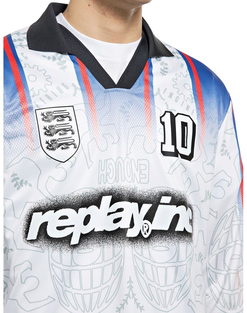 Replay REPLAY INC. UNISEX JERSEY MAJICA DUGIH RUKAVA S PRUGASTIM PRINCOM - 3