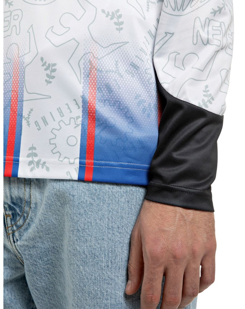 Replay REPLAY INC. UNISEX JERSEY MAJICA DUGIH RUKAVA S PRUGASTIM PRINCOM - 4