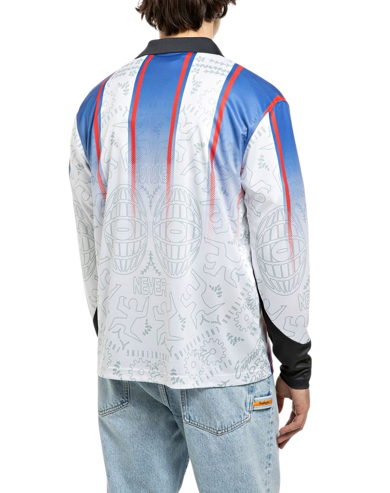 Replay REPLAY INC. UNISEX JERSEY MAJICA DUGIH RUKAVA S PRUGASTIM PRINCOM - 2