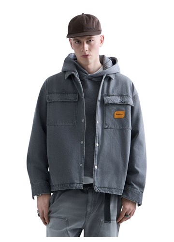 Replay REPLAY INC. UNISEX WELDER KOŠULJA OD TAMNOG TRAPERA - 2
