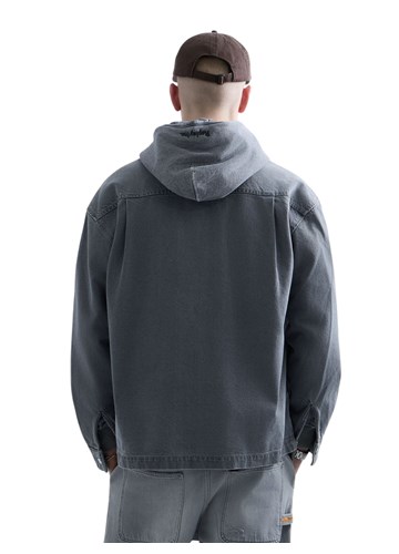 Replay REPLAY INC. UNISEX WELDER KOŠULJA OD TAMNOG TRAPERA - 3