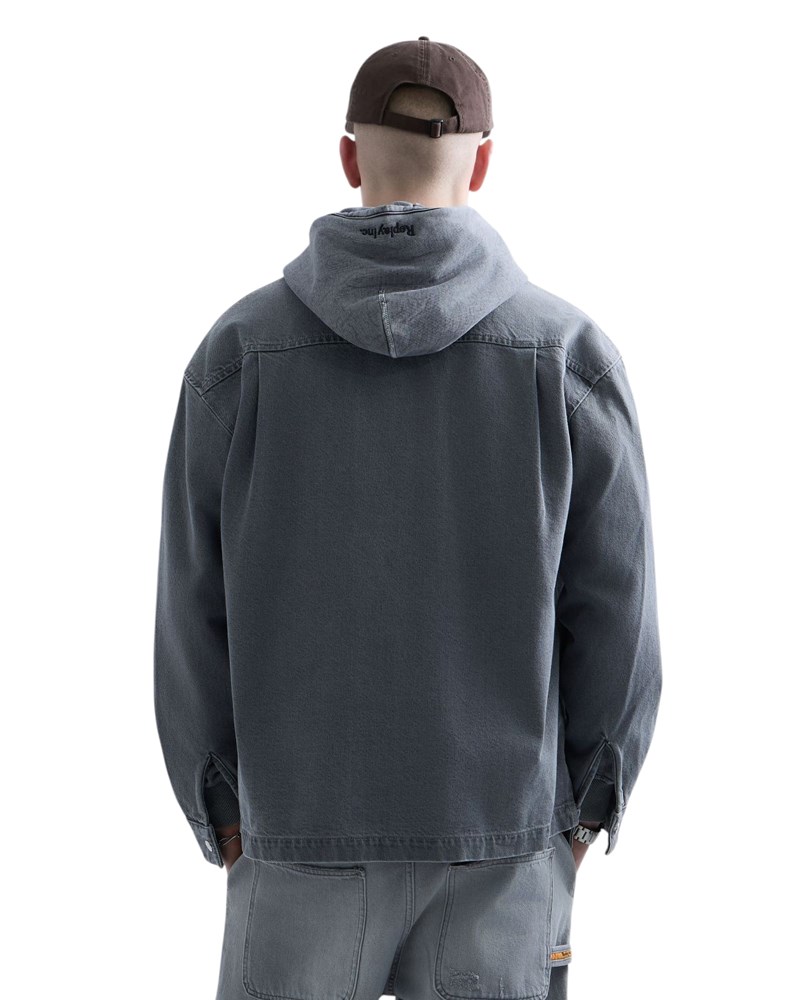 Replay REPLAY INC. UNISEX WELDER KOŠULJA OD TAMNOG TRAPERA - 3