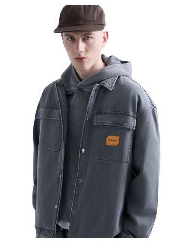 Replay REPLAY INC. UNISEX WELDER KOŠULJA OD TAMNOG TRAPERA - 6