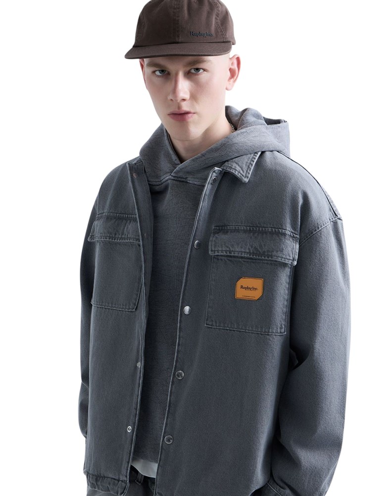 Replay REPLAY INC. UNISEX WELDER KOŠULJA OD TAMNOG TRAPERA - 6
