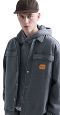 REPLAY INC. UNISEX WELDER KOŠULJA OD TAMNOG TRAPERA - 6