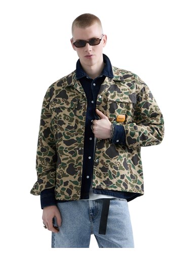 Replay REPLAY INC. UNISEX WELDER KOŠULJA S CAMO UZORKOM  - 2