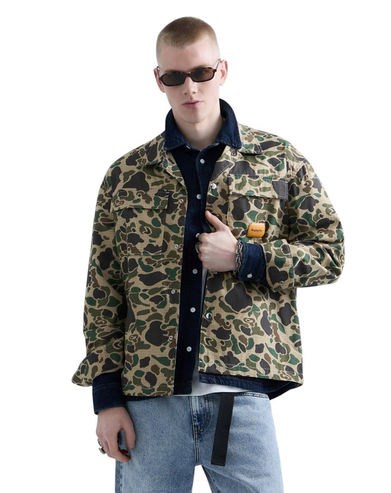 Replay REPLAY INC. WELDER KOŠULJA S CAMO UZORKOM  - 2