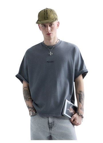 Replay REPLAY INC. UNISEX SCRIPT MAJICA U SIVOJ BOJI  - 2