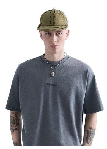 Replay REPLAY INC. UNISEX SCRIPT MAJICA U SIVOJ BOJI  - 5