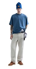 REPLAY INC. UNISEX SCRIPT MAJICA U PLAVOJ BOJI - 1