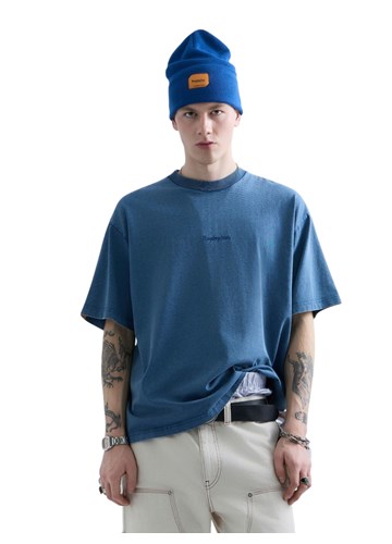 Replay REPLAY INC. UNISEX SCRIPT MAJICA U PLAVOJ BOJI - 2