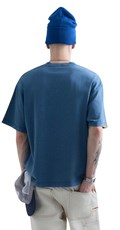 REPLAY INC. UNISEX SCRIPT MAJICA U PLAVOJ BOJI - 3