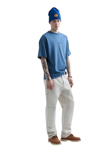 Replay REPLAY INC. UNISEX SCRIPT MAJICA U PLAVOJ BOJI - 4