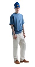 REPLAY INC. UNISEX SCRIPT MAJICA U PLAVOJ BOJI - 4