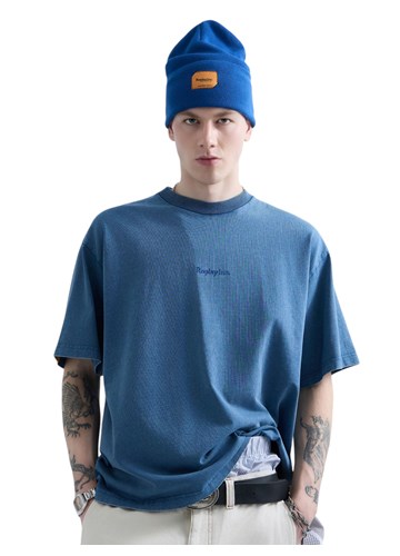 Replay REPLAY INC. UNISEX SCRIPT MAJICA U PLAVOJ BOJI - 5