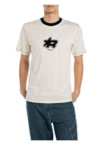 Replay REPLAY INC MAJICA KRATKIH RUKAVA U KREM BIJELOJ BOJI  - 1 Replay REPLAY INC MAJICA KRATKIH RUKAVA U KREM BIJELOJ BOJI  - 1