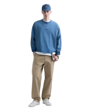 Replay replay inc. unisex script majica dugih rukava u plavoj boji