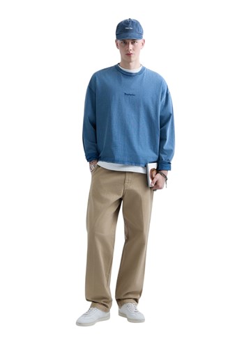 Replay REPLAY INC. UNISEX SCRIPT MAJICA DUGIH RUKAVA U PLAVOJ BOJI  - 1