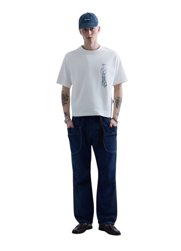 Replay REPLAY INC. UNISEX REVERSED MAJICA KRATKIH RUKAVA U BIJELOJ BOJI  - 1