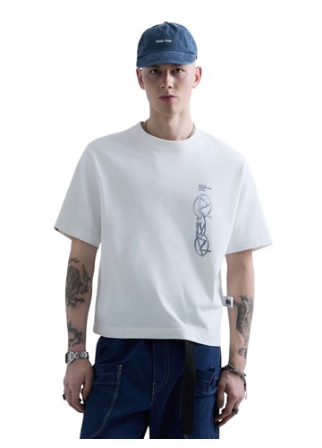 Replay REPLAY INC. UNISEX REVERSED MAJICA KRATKIH RUKAVA U BIJELOJ BOJI  - 2