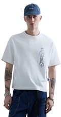 REPLAY INC. UNISEX REVERSED MAJICA KRATKIH RUKAVA U BIJELOJ BOJI  - 2