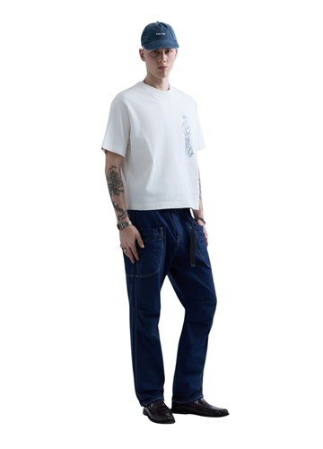 Replay REPLAY INC. UNISEX REVERSED MAJICA KRATKIH RUKAVA U BIJELOJ BOJI  - 4