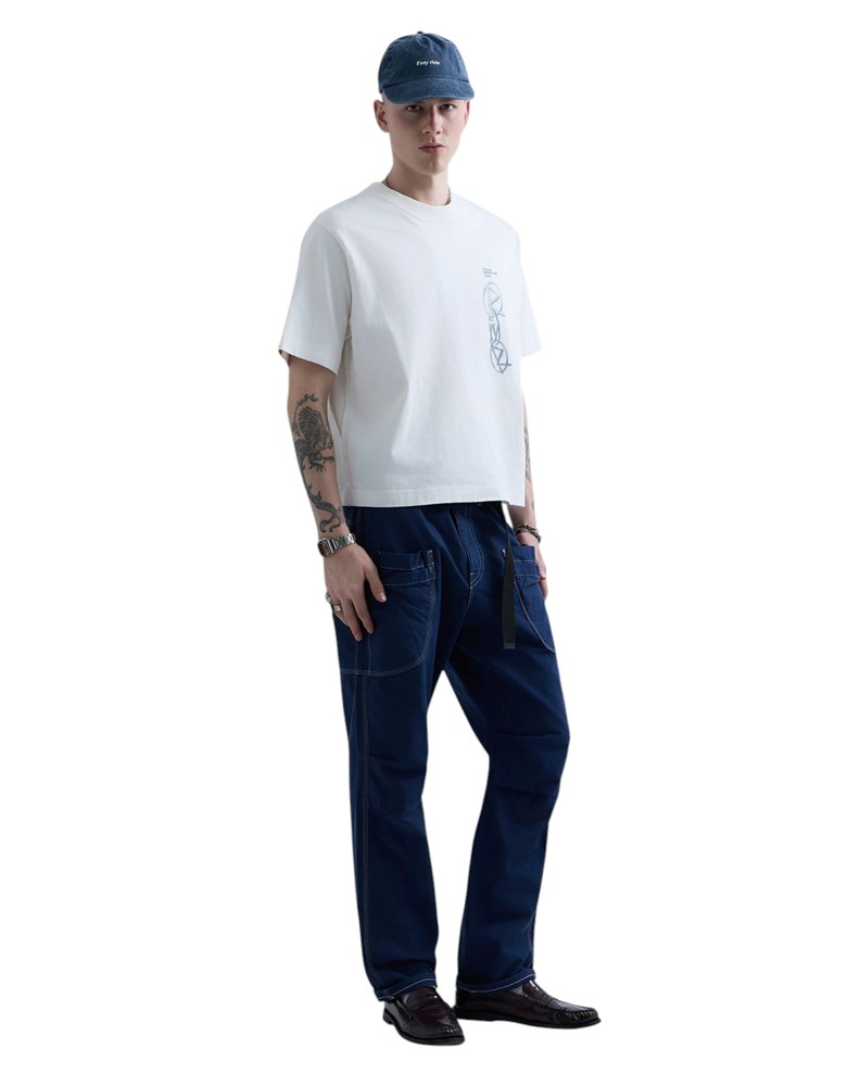 Replay REPLAY INC. UNISEX REVERSED MAJICA KRATKIH RUKAVA U BIJELOJ BOJI  - 4