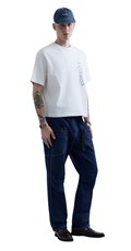 REPLAY INC. UNISEX REVERSED MAJICA KRATKIH RUKAVA U BIJELOJ BOJI  - 4