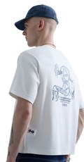 REPLAY INC. UNISEX REVERSED MAJICA KRATKIH RUKAVA U BIJELOJ BOJI  - 5