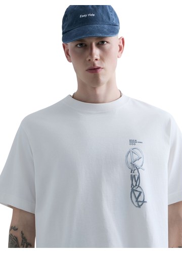 Replay REPLAY INC. UNISEX REVERSED MAJICA KRATKIH RUKAVA U BIJELOJ BOJI  - 6