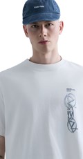 REPLAY INC. UNISEX REVERSED MAJICA KRATKIH RUKAVA U BIJELOJ BOJI  - 6